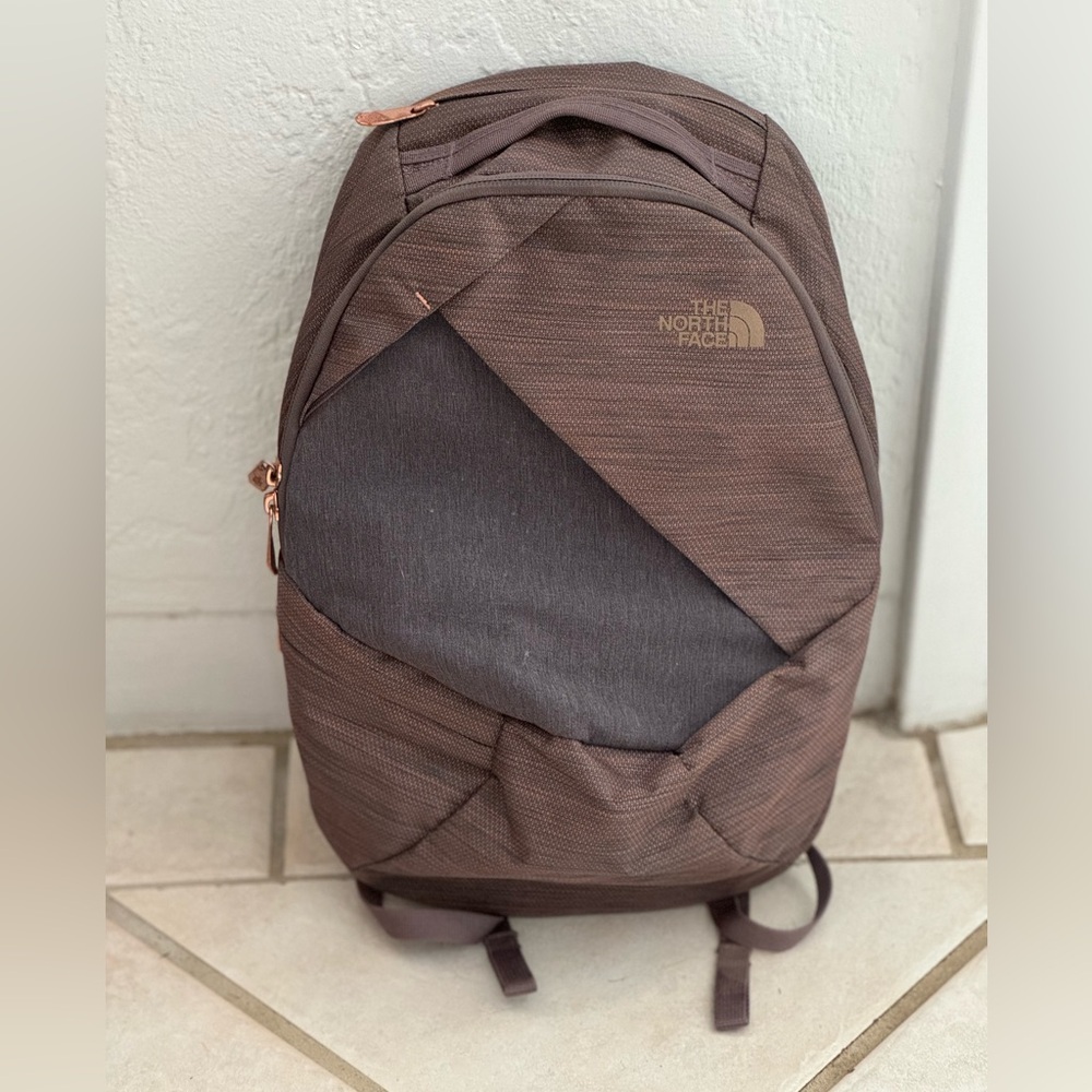 North Face Electra backpack in rose gold